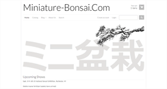 Desktop Screenshot of miniature-bonsai.com