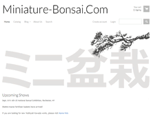 Tablet Screenshot of miniature-bonsai.com